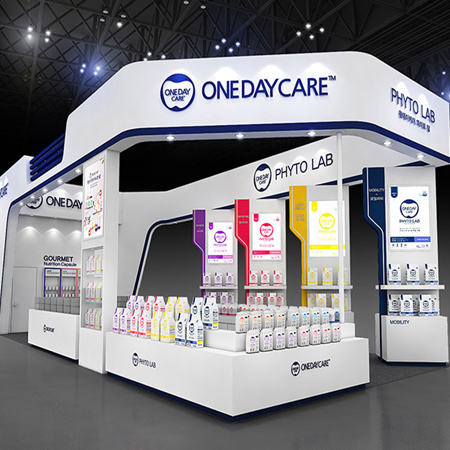 ONEDAYCARE PHYTO LAB 전시 부스 디자인 - 프로모션 포트폴리오